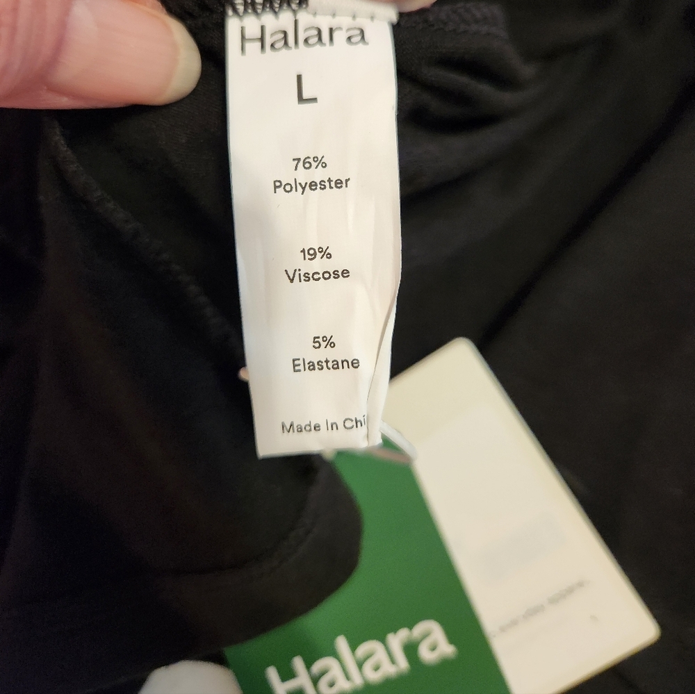 Halara Black U-Neck Backless Split Flowy Maxi Cas… - image 13